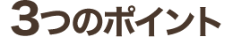 3つのポイント